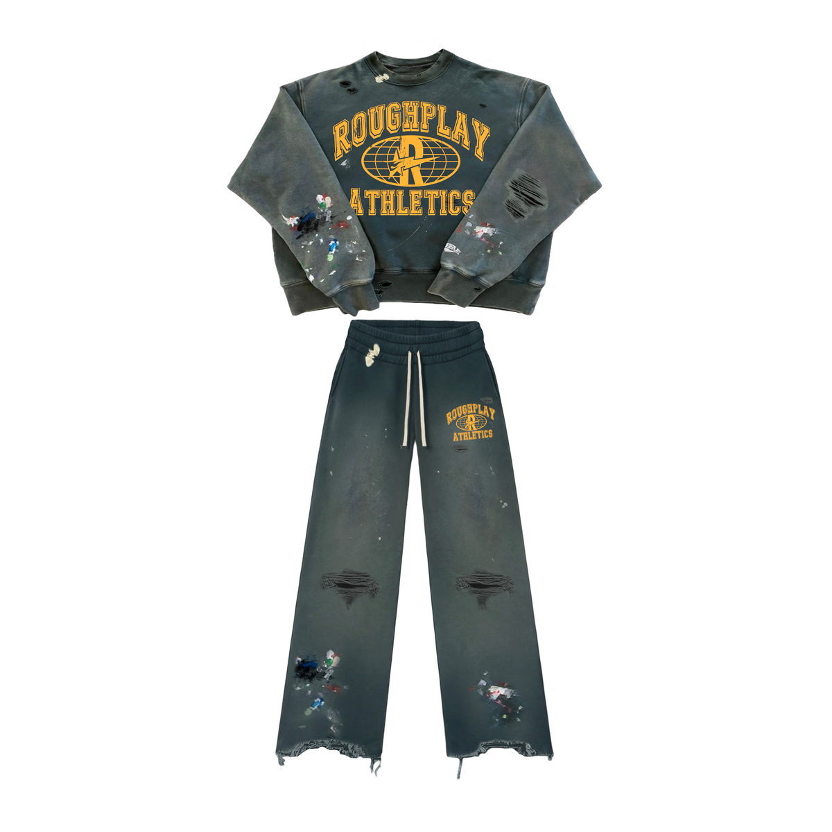 Roughplay GREEN CREW NECK SET