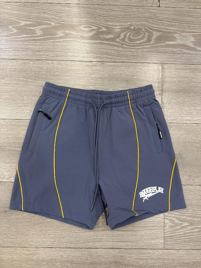 Roughplay Navy/Yellow Pipe Shorts