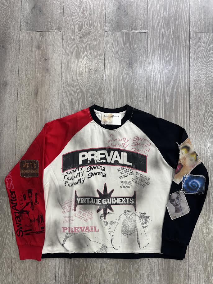 Legends Prevail Two Colored Longe Sleeve "RED"