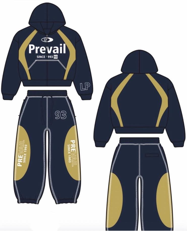 Legends Prevail Two Tone Suit Navy/Yellow