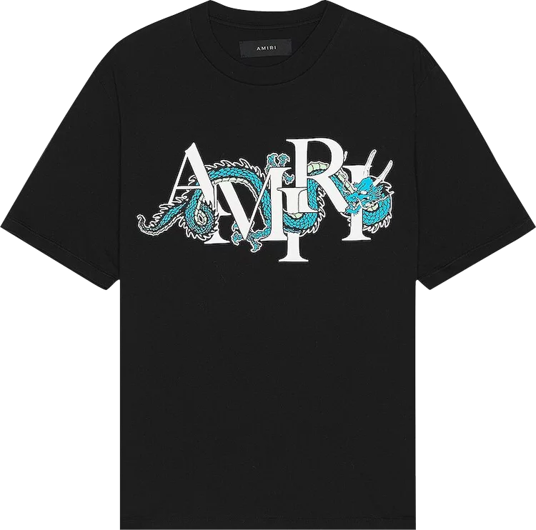 Amiri Dragon Tee Black