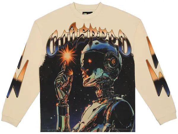 Godspeed Sputnik Long-Sleeve T-Shirt 'Bone'