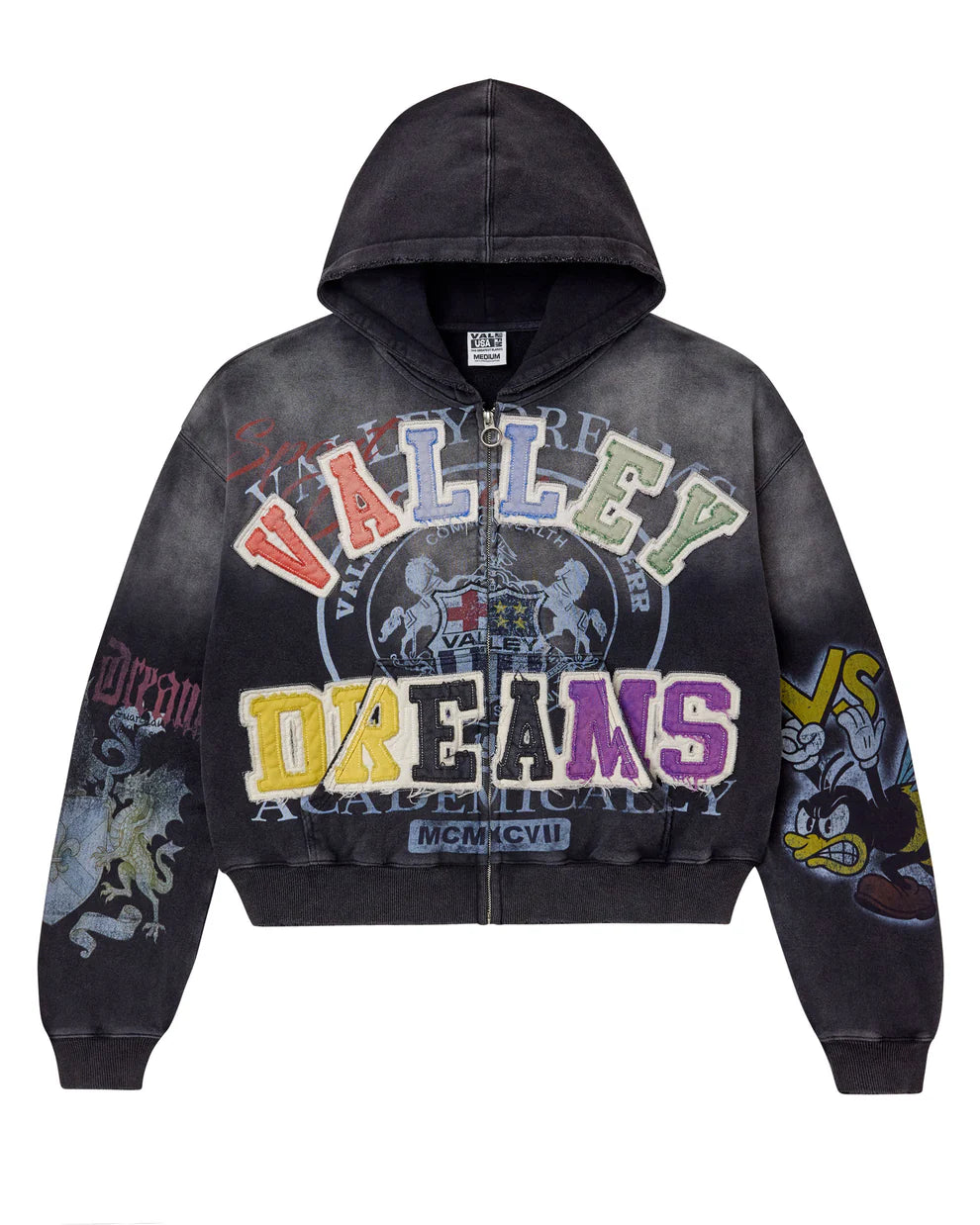 Vale Forever Blasted Zip Up 'Black'