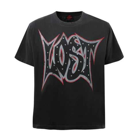 Black Lost Outline T-Shirt Lost intricacy
