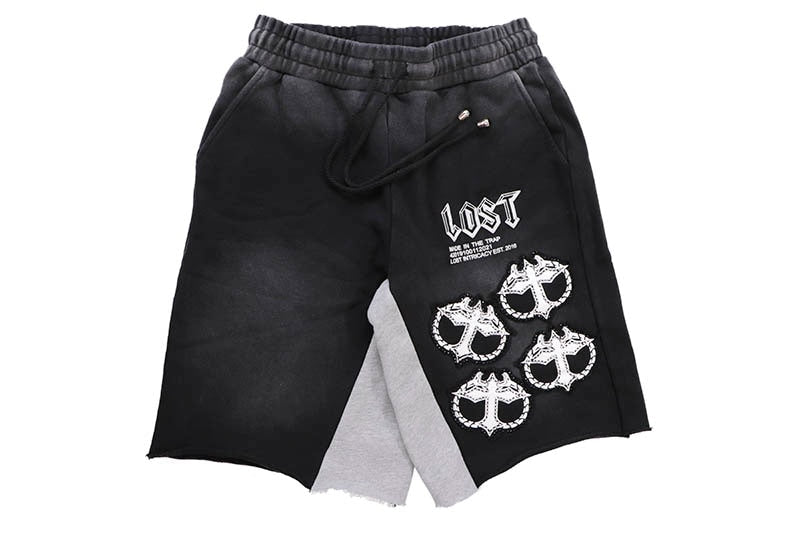Black white mitt short Lost Intricacy