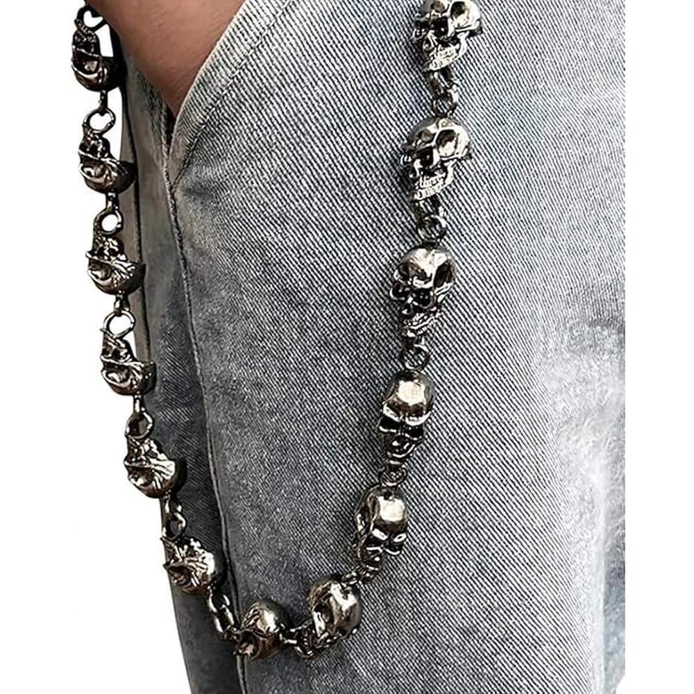 Biker Chain Punk Heavy Skull