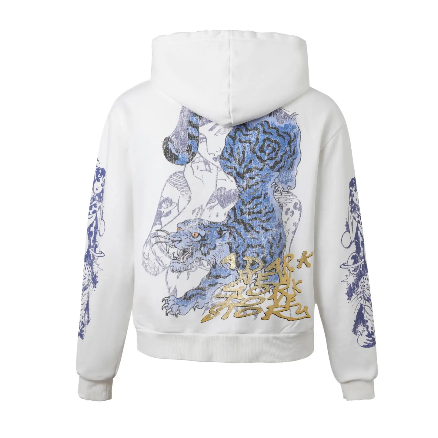 Lost Intricacy Cream Twin Tiger Zip Up
