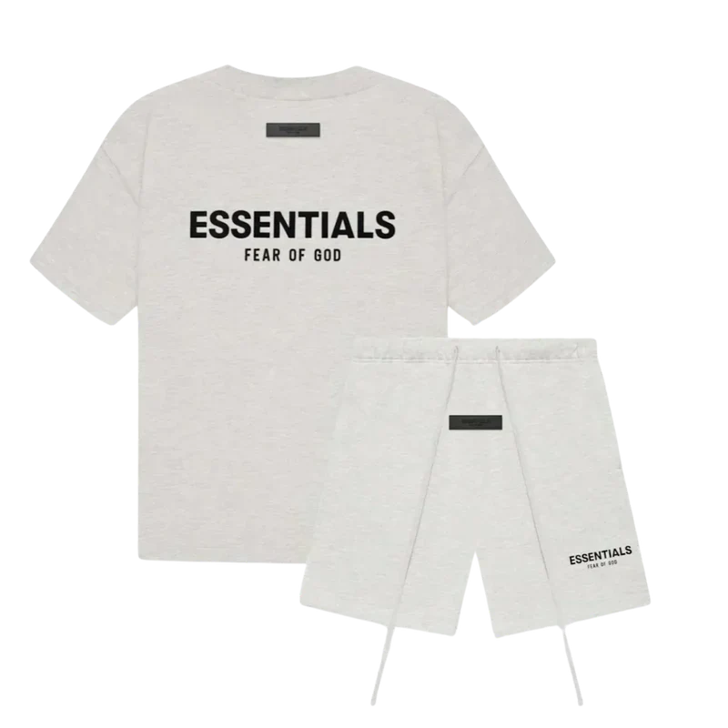 Essentials Kid Short Set "Light Oatmeal"