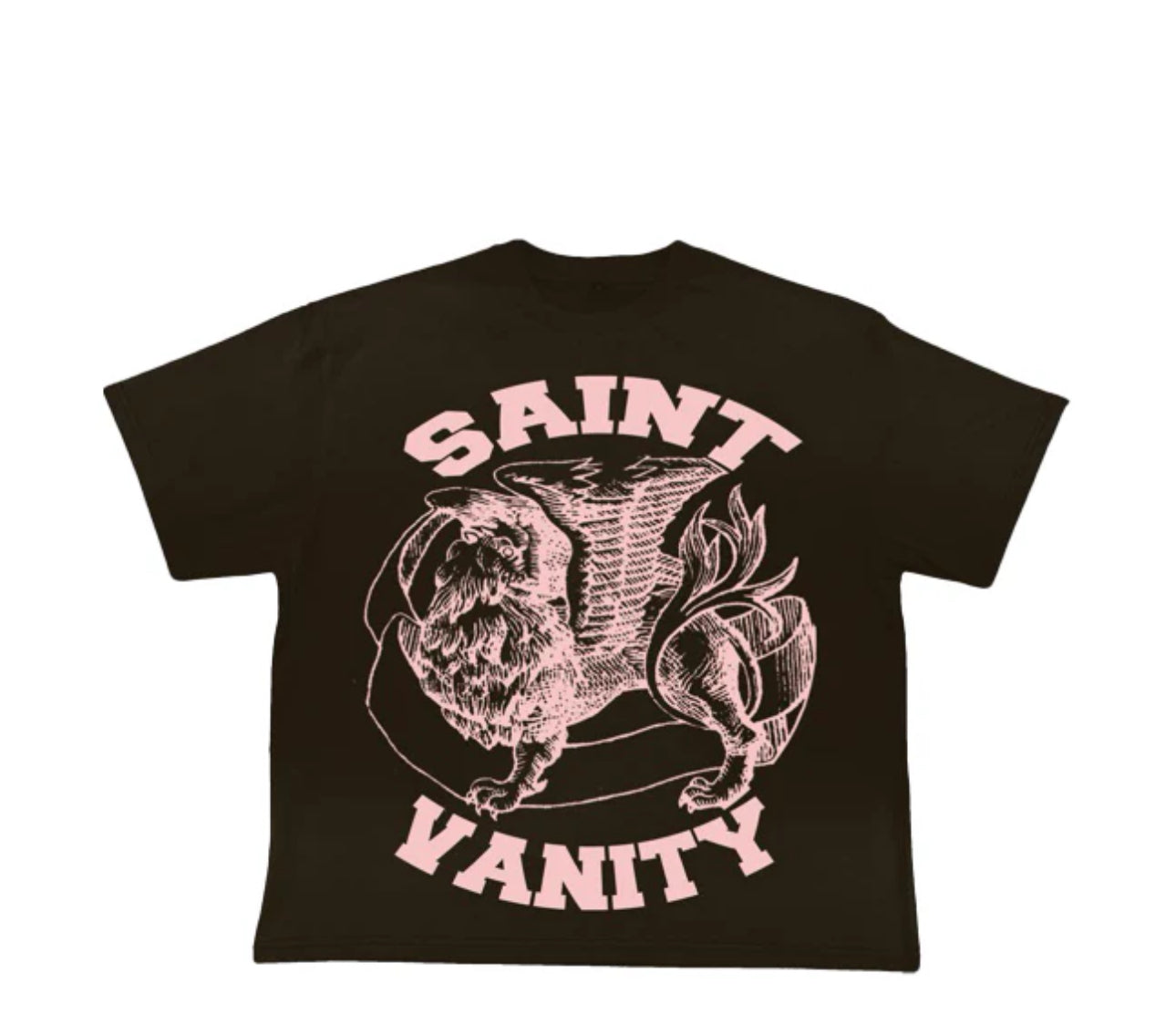 Saint Vanity Griffin Tee Brown Pink
