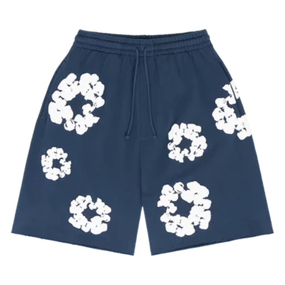 Denim Tear The Cotton Wreath Shorts “ Black”