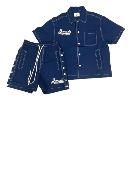 Legends Prevail Short set (navy blue)