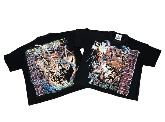 Vertabrae 7 Rap Tee Vintage Black