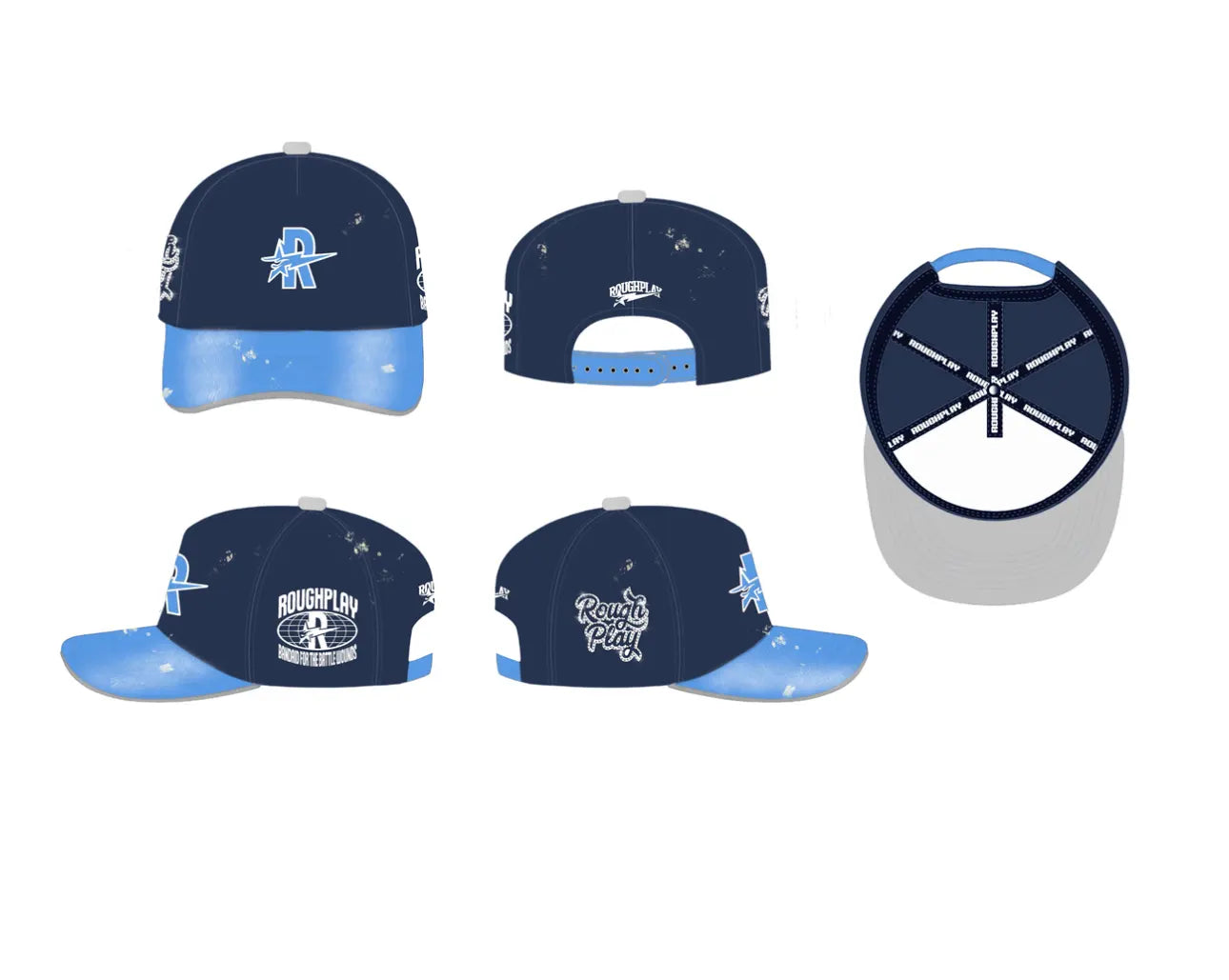 Roughplay Hat Nvy/Baby Blue