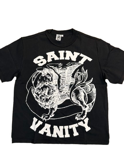 Griffin Black white saint vanity T-shirt