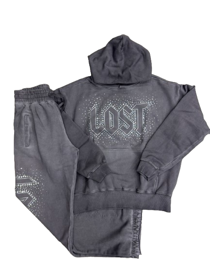 Lost Intricacy Inverse purple sweatsuit