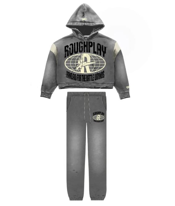 RoughPlay🩹SweatSuit (GRY/TAN)