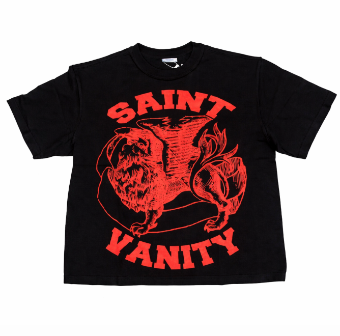 Saint vanity T-Shirt Black/red