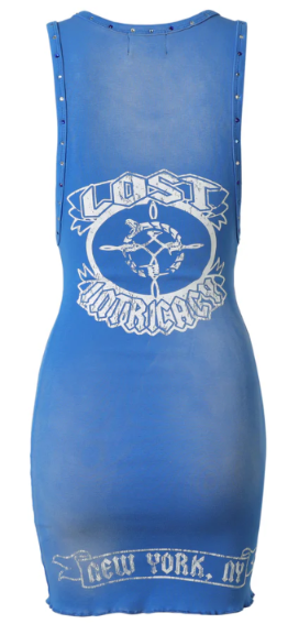 Lost Intricacy Blue Thunderbolt Dress