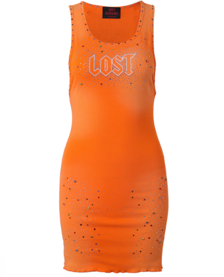 Lost Intricacy dress Inverse Orange