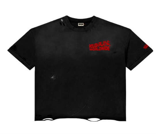 Roughplay T-Shirt Vintage Side Logo (BLK/Red)