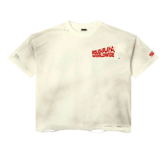 Roughplay T-Shirt Vintage Side Logo (TAN/RED)