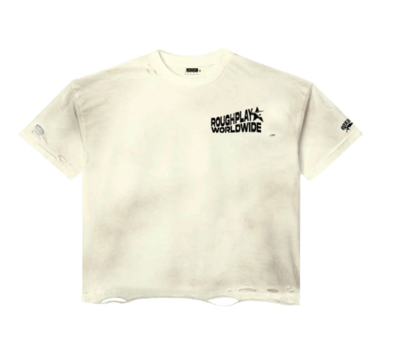 Roughplay T-Shirt Vintage Side Logo (Tan/BLK)