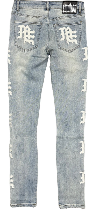 Mixed Emotions ‘Sea’ Monogram Denim