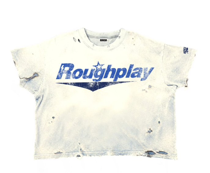 Roughplay Tan/Blue T-Shirt