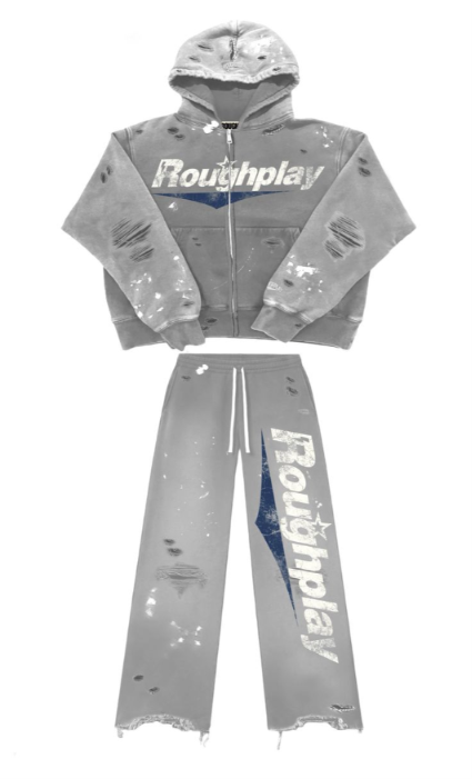 RoughPlay GREY/BLUE SWEATSUIT