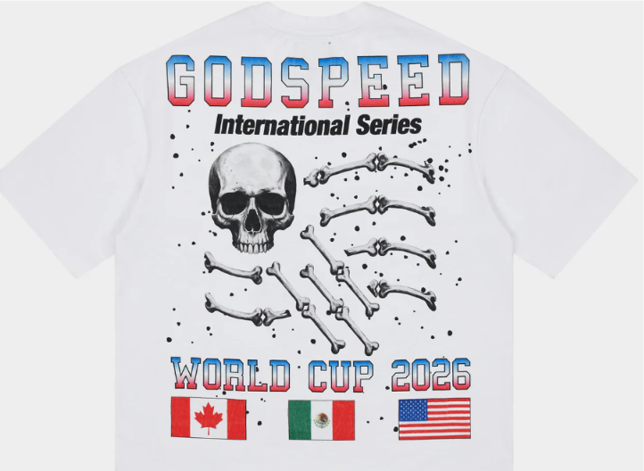 Godspeed Planet Futbol T-Shirt "White"