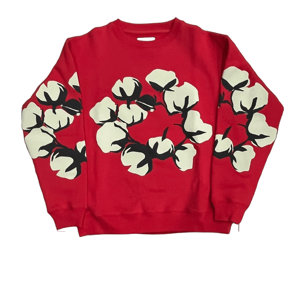 Denim Tear Red crew neck