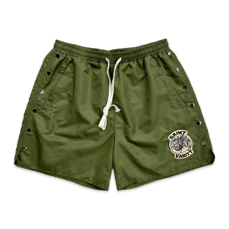 Saint Vanity Zip Up Short Set Green