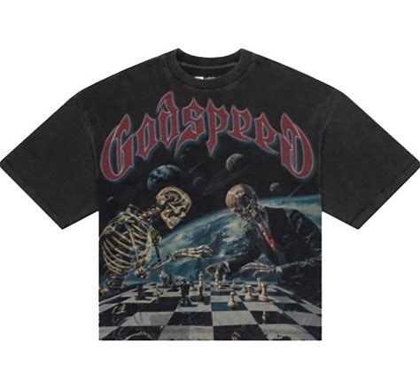 Godspeed Checkmate T-Shirt 'Black Wash'