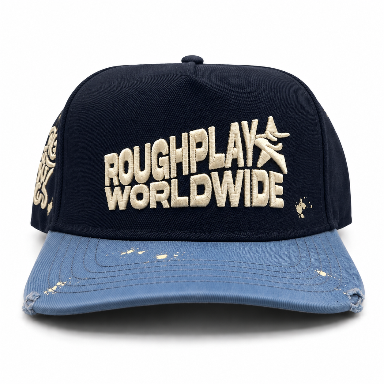 Roughplay Hat NVY/Sky Blue Paint Splatter