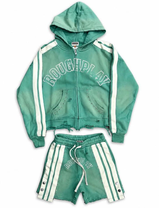 Roughplay Hoodie/short set 'GRN'