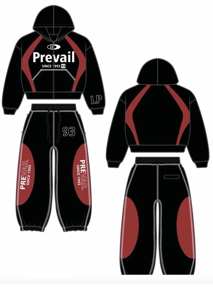 Legends Prevail Two Tone Suit Black/Red