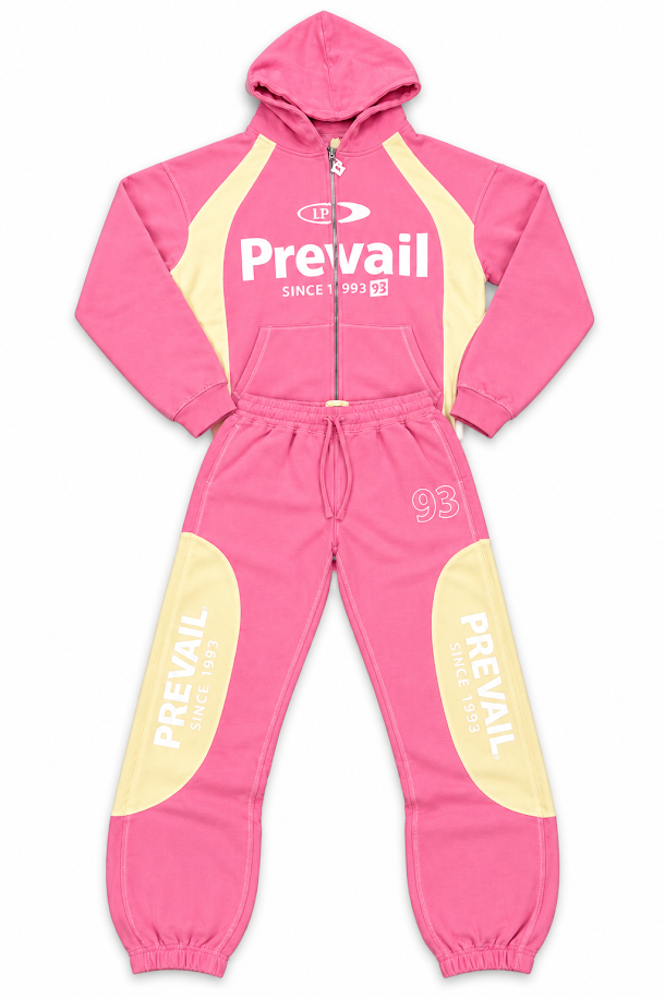 Legends Prevail Two Tone Suit Pink/Cream
