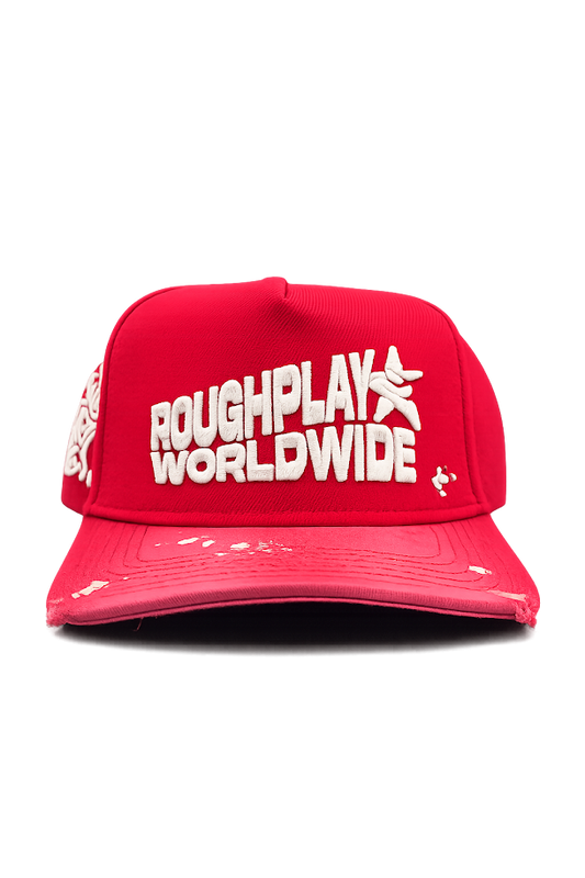 Roughplay Hat Red Paint Splatter