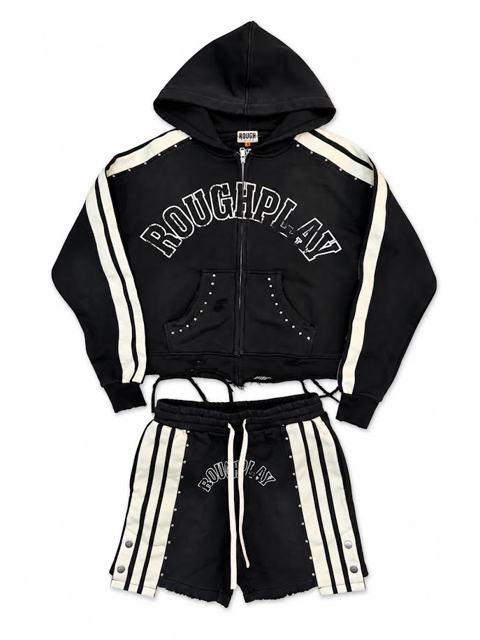 Roughplay Hoodie/short set 'BLK'