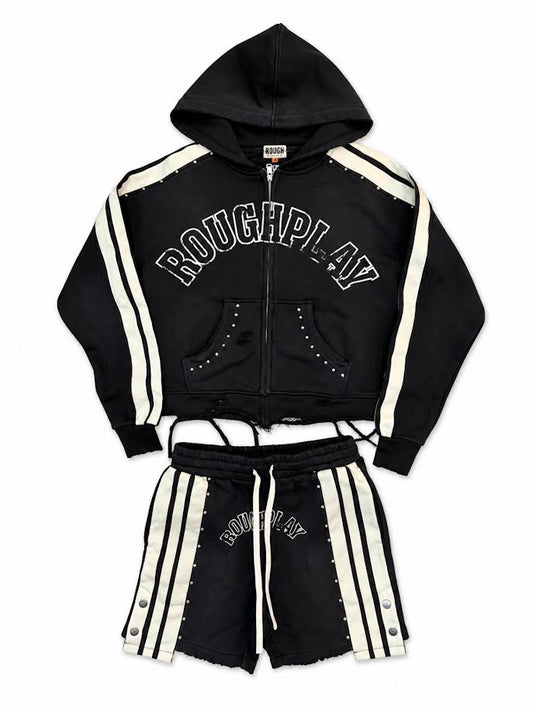 Roughplay Hoodie/short set 'BLK'