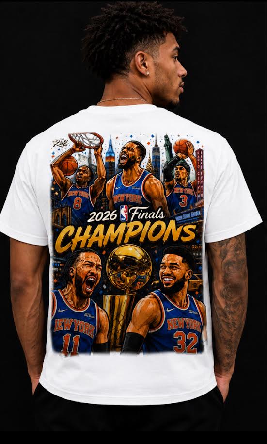 Knicks 2026 Finals Champions Tee We Made It White