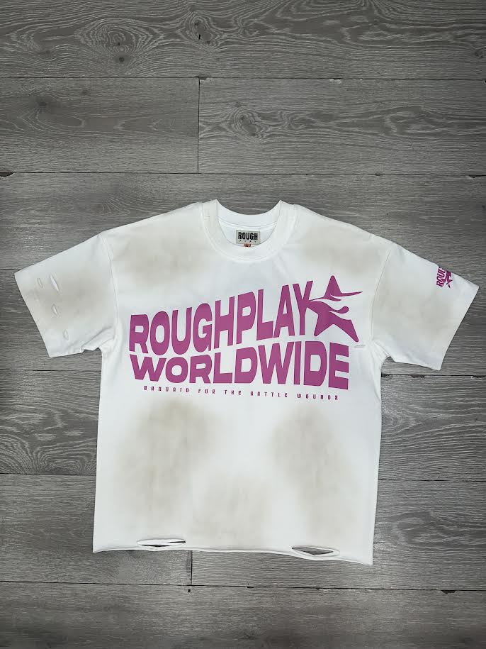 Roughplay T-Shirt (White/Pink)