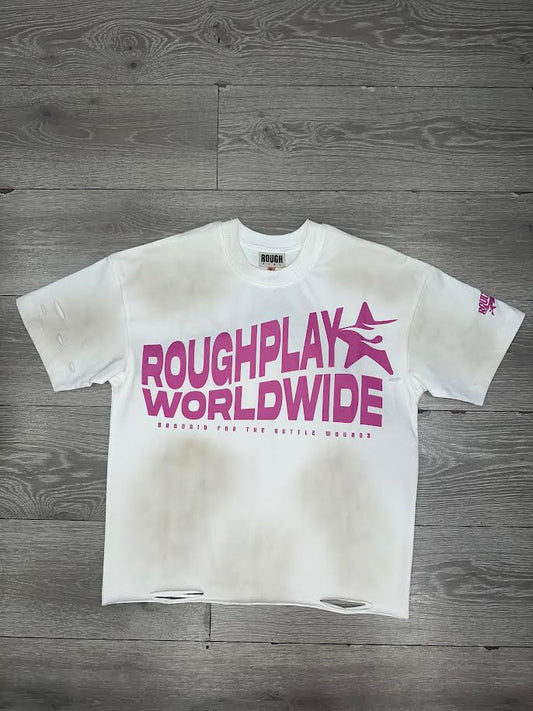 Roughplay T-Shirt (White/Pink)