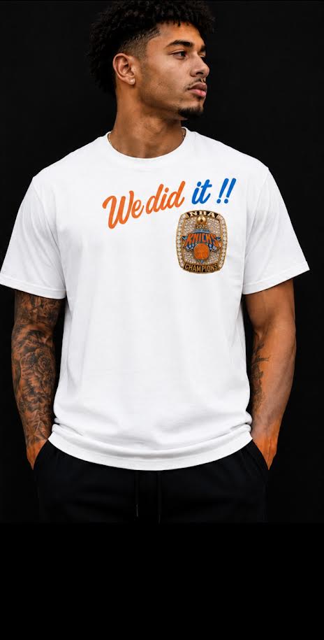 Knicks 2026 Finals Champions Tee We Made It White