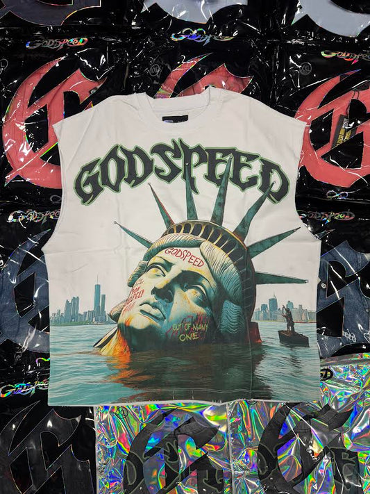 Godspeed Sunken Liberty (White) 'Cutoff'