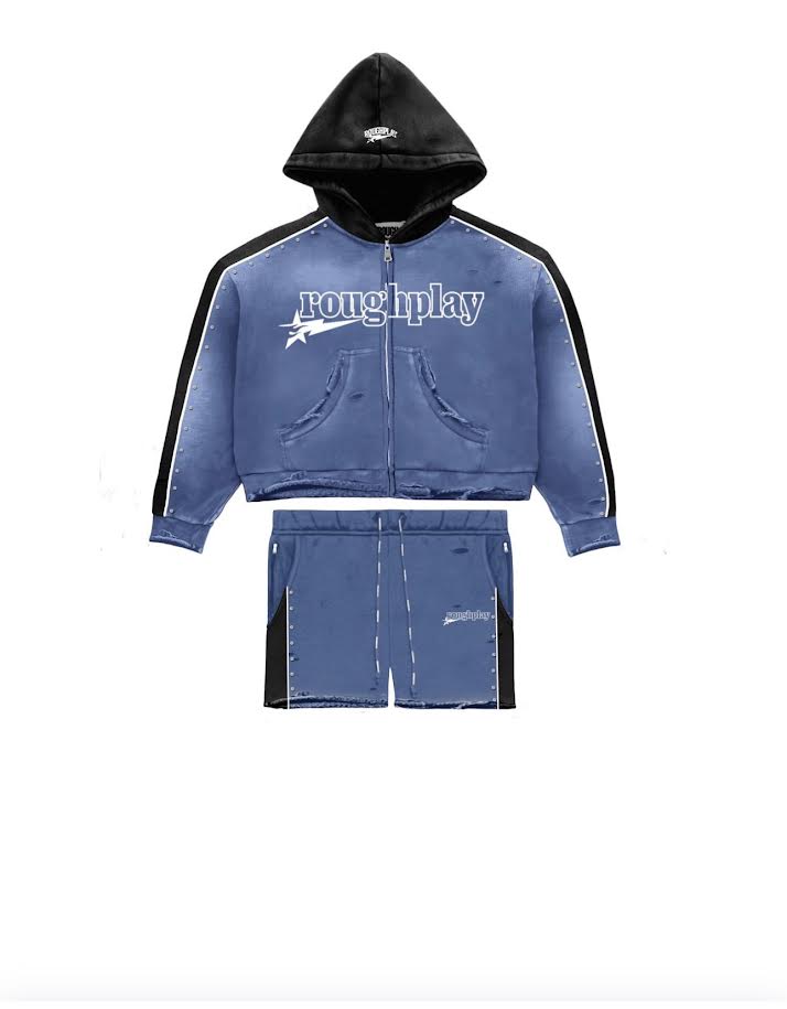 Roughplay Hoodie Short Set NVY/BLK