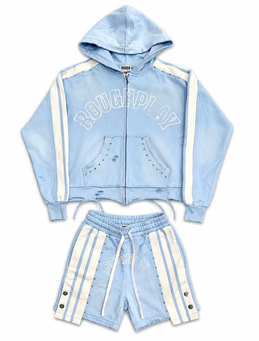 Roughplay Hoodie/short set 'Baby Blue'