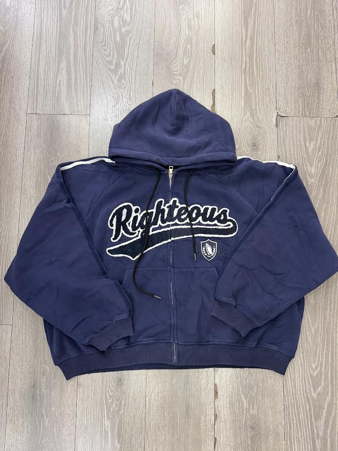 Righteous Zip Up Navy Blue