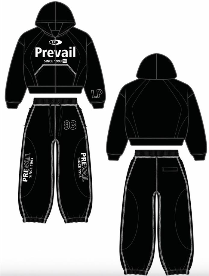 Legends Prevail Two Tone Suit Black/White