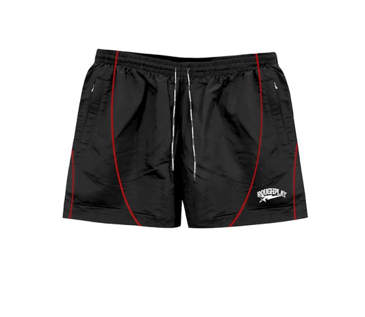 Roughplay Nylon Shorts Black/Red